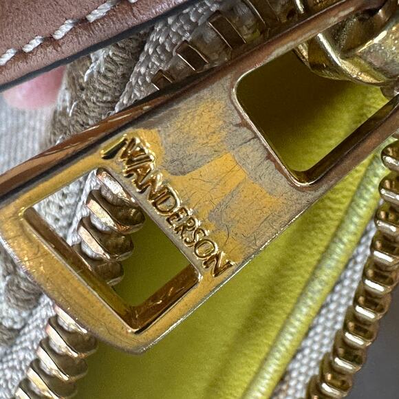 J.W. Anderson Logo Bumper Moon Shoulder Bag  Designer Luxury Neutral 9x7x1 $850 - Picture 13 of 13